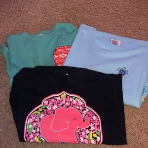 3 Simply Southern long-sleeve shirts